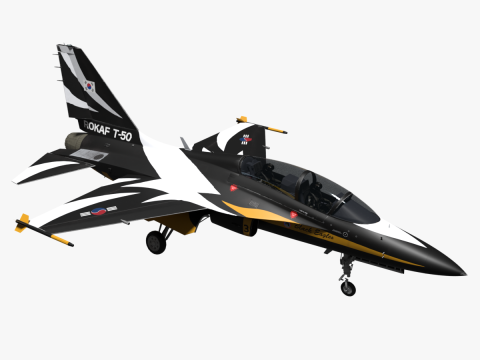 Aerobatics Black Eagles 3D Модель
