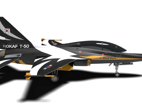 Aerobatics Black Eagles 3D Model