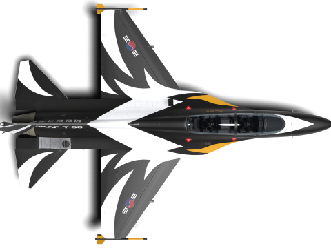 Aerobatics Black Eagles 3D Model