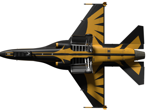 Aerobatics Black Eagles 3D Model