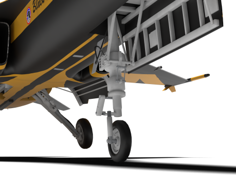 Aerobatics Black Eagles 3D Model