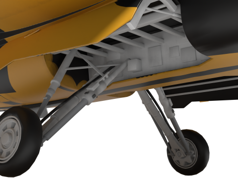 Aerobatics Black Eagles 3D Model