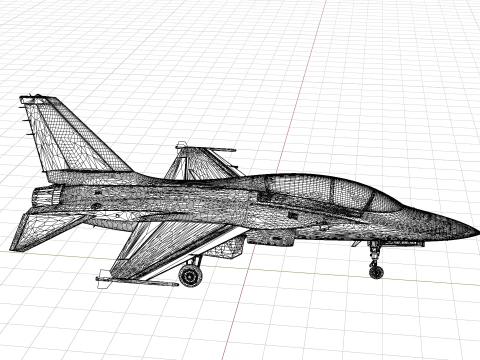 Aerobatics Black Eagles 3D Model