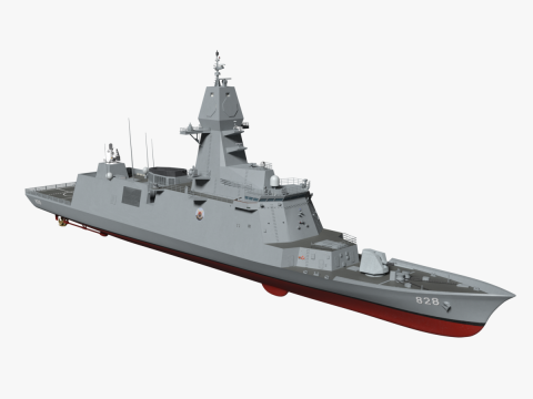 Korea Chungnam-class Frigate 3D Model