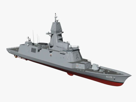 Корейський фрегат типу "Чуннам". 3D Модель