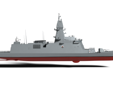 Korea Chungnam-class Frigate 3D Model