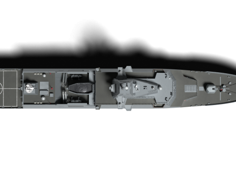 Korea Chungnam-class Frigate 3D Model