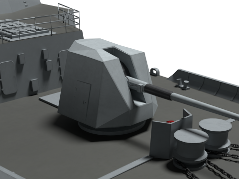 Korea Chungnam-class Frigate 3D Model