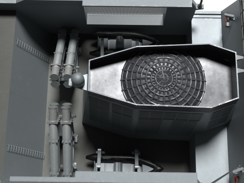 Korea Chungnam-class Frigate 3D Model