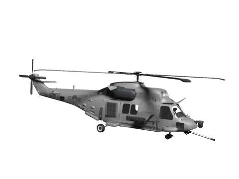 Десантний вертоліт МУХ-1 3D Модель