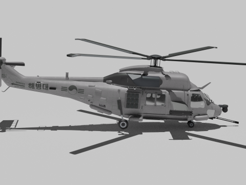Landing helicopter MUH-1 3D-Modell