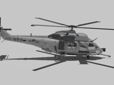 Landing helicopter MUH-1 3D Model