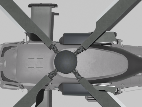 Landing helicopter MUH-1 3D-Modell
