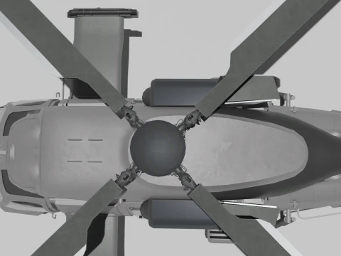 Landing helicopter MUH-1 3D Model