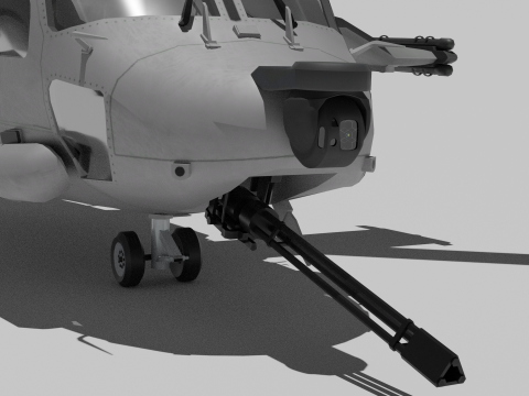 Landing helicopter MUH-1 3D-Modell