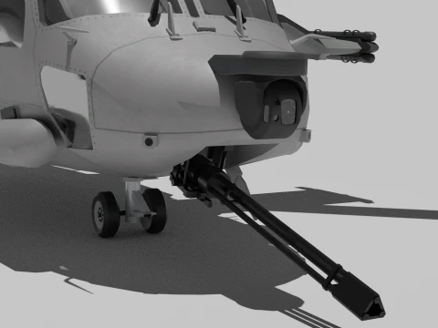 Landing helicopter MUH-1 3D Model