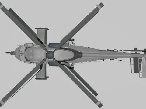 Landing helicopter MUH-1 3D-Modell