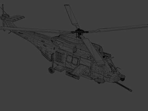 Landing helicopter MUH-1 3D-Modell