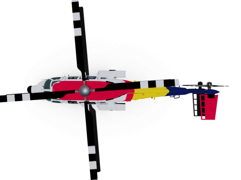 Coast guard helicopter Model 3D