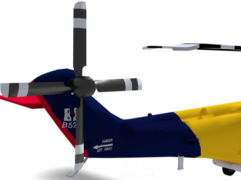 Coast guard helicopter Model 3D