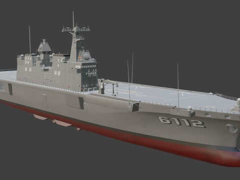 Korea Large transport ship Marado 3D-Modell