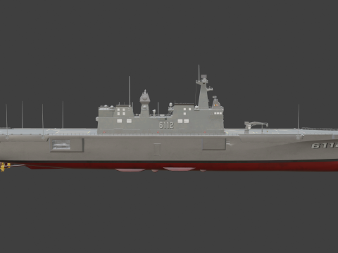 Korea Large transport ship Marado 3D-Modell