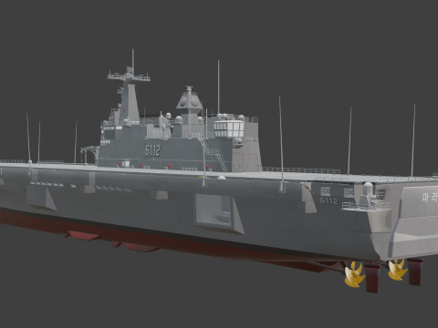 Korea Large transport ship Marado 3D-Modell