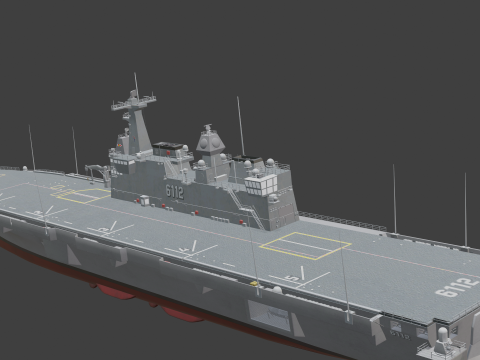 Korea Large transport ship Marado 3D-Modell