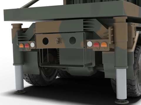 Korea Missile launcher Cheon-mu 3D मॉडल