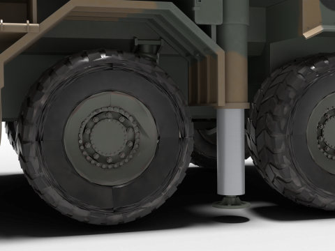 Korea Missile launcher Cheon-mu 3D मॉडल