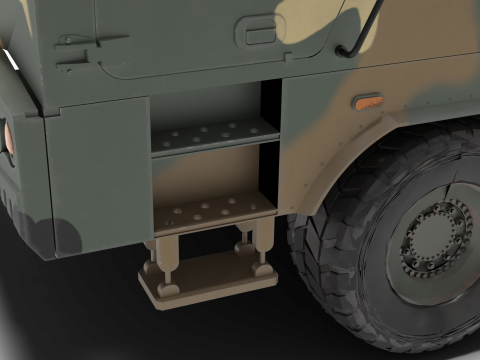 Korea Missile launcher Cheon-mu 3D मॉडल