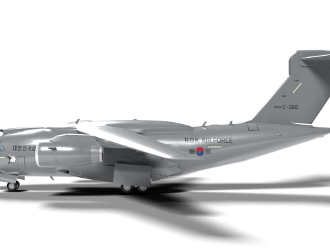 Military transport aircraft C-390 Modelo 3D