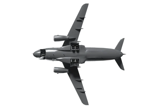 Military transport aircraft C-390 3D Model