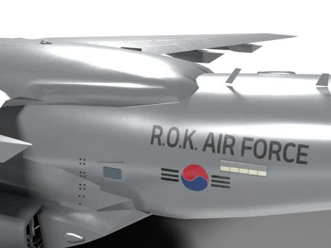 Military transport aircraft C-390 3D Model