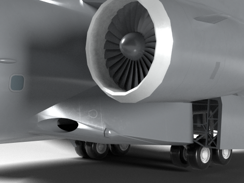 Military transport aircraft C-390 Modelo 3D