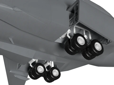 Military transport aircraft C-390 3D Model