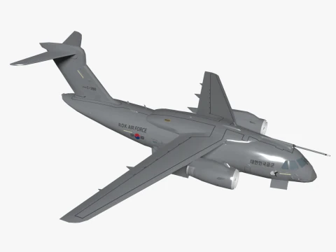 Military transport aircraft C-390 3D Model