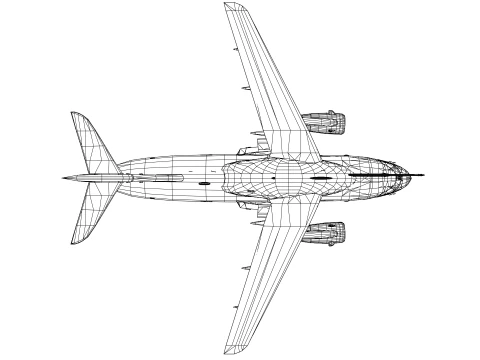 Military transport aircraft C-390 3D Model