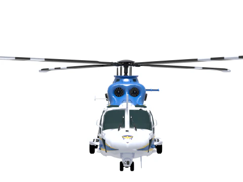 Police helicopter 3D Model