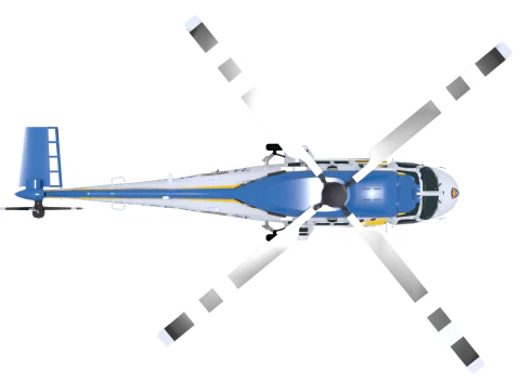 Police helicopter 3D Model