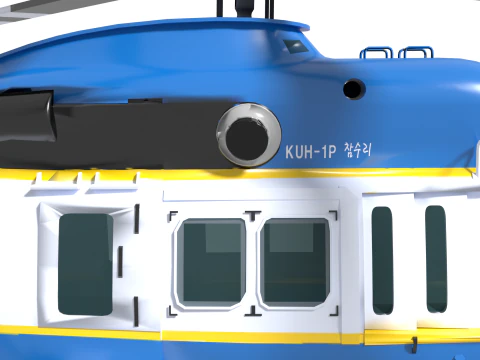 Police helicopter 3D Model