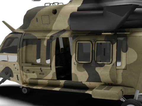 Korea Armys helicopter Surion 3D Model