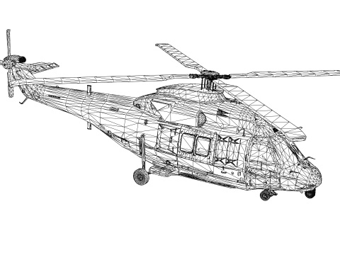 Korea Armys helicopter Surion Modelo 3D