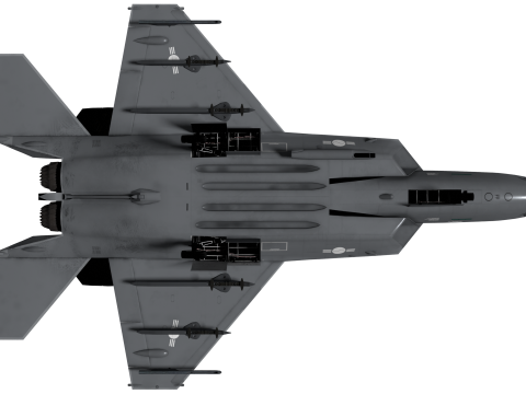 KF-21 double seat 3D मॉडल