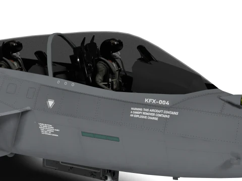KF-21 double seat 3D Model