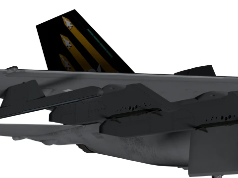KF-21 double seat 3D Model