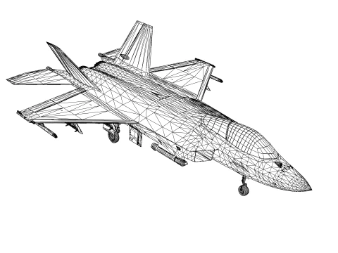 KF-21 double seat 3D Model