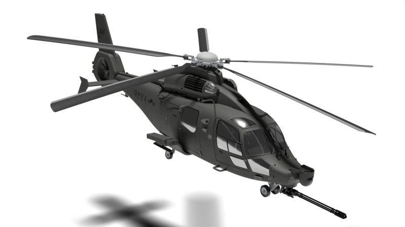 Korean LAH Light Armed Helicopter Modèle 3D .c4d .max .obj .3ds .fbx .stl .blend 