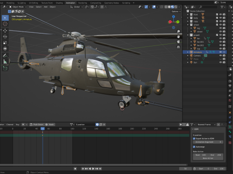 Korean LAH Light Armed Helicopter Modèle 3D