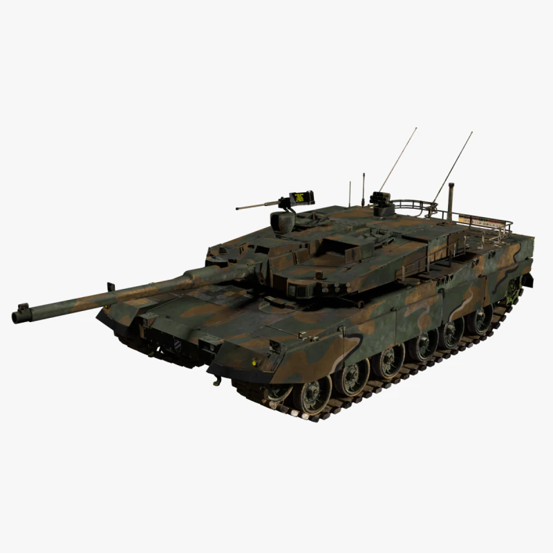 한국 TANK K-2 블랙팬서 3D 모델 .c4d .max .obj .3ds .fbx .stl .blend